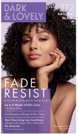 Dark and lovely coloration Natural Black Hair Color N°372