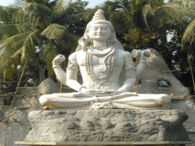 10 Feet Sitting Fiberglass Shiva Statue | Buy Outdoor Shiva Murti