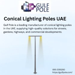 Conical Lighting Poles UAE | Reliable Manufacturer – Gulf Pole