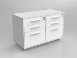 OL Axis Mobile Caddy Pedestal with 6 Drawer