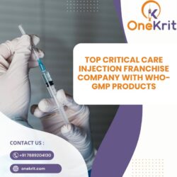 Top Critical Care Injection Franchise Company with WHO-GMP Products