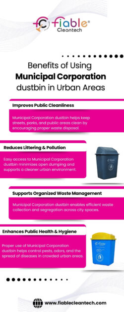 Modern Design Municipal Corporation dustbin for Clean Cities