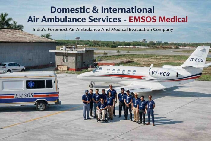 24×7 Air Ambulance Service in India | EMSOS Medical