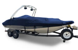 DECK BOAT WITH MODERN ARCH WAKE & SKI TOWER
