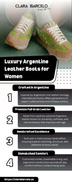 Luxury Argentine Leather Boots for Women | Elegant Clara Barcelo Snakes