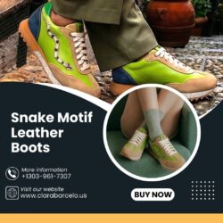 Premium Snake Motif Leather Boots That Elevate Every Outfit