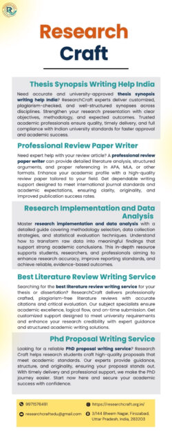 Enhance Your Paper with Thesis Synopsis Writing Help India