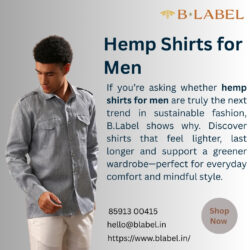 Are hemp shirts for men the next big trend in mens sustainable wear