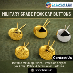 Premium Metal Buttons for Military, Police & Ceremonial Uniforms