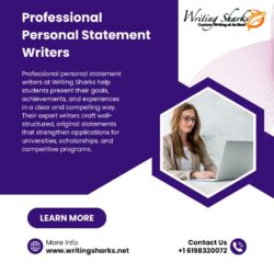 Professional Personal Statement Writers – Writing Sharks