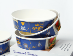 Custom Printed Disposable Salad Paper Bowl