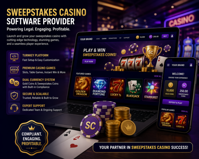 Sweepstakes Casino Game Development Company