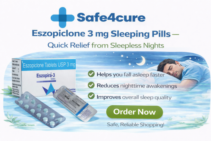 Eszopiclone 3 mg Sleeping Pills – Quick Relief from Sleepless Nights