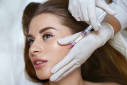 How does Botox help smooth forehead and brow lines?