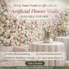 Bring Your Event to Life with an Artificial Flower Walls Available for Hire