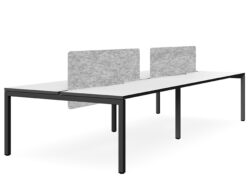 DD Plaza Workstation Double Sided For 4 Person With Optic Screen