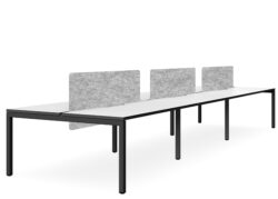 DD Plaza Workstation Double Sided For 6 Person With Sonik Screen