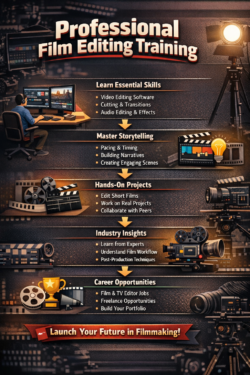 Professional Film Editing Training Program for Students