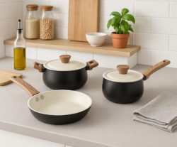 3Pcs Non Stick Cooking Pots and Pans Set