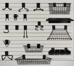 Wall-mounted Adjustable Metal Garage Tool Organizer Rack