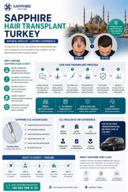 Sapphire FUE Hair Transplant Turkey: Expertise at Sapphire Hair Clinic