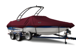 Windstorm BOAT COVER for V-HULL With Modern Arch Wake & Ski Tower
