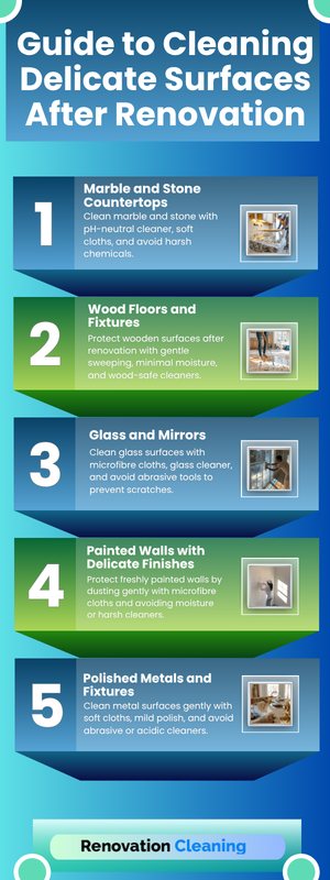 Guide to Cleaning Delicate Surfaces After Renovation