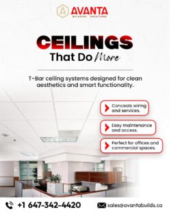 Premium T-Bar Ceiling Suspension Systems and Grids for Modern Interiors in Canada “Explore ...