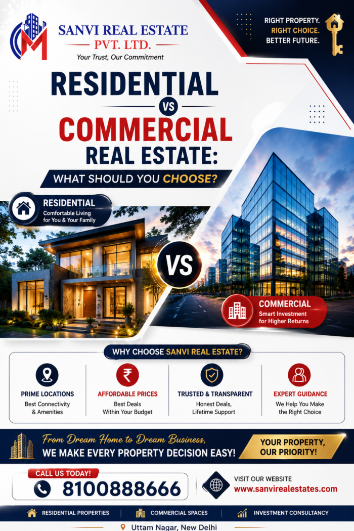 Residential vs Commercial Real Estate: What Should You Choose?