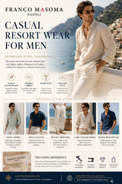Casual Resort Wear for Men – Italian Elegance | Franco Masoma Napoli