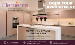 Luxury Modular Kitchen Design | Elegant Modern Kitchen by Elements