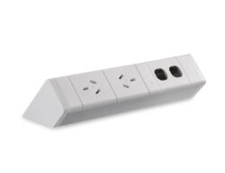 CM Athena Above Desk Power Rail – 2 GPO & 2 Data