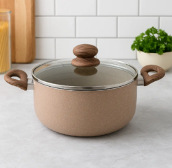 Forged Cookware Granite Coating Aluminum Casserole
