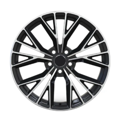 5 Split Spoke Gloss Black With Machined Face Concave Forged Wheel
