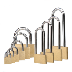 High Standard Polished Finish Long Shackle Brass Padlock