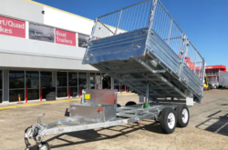 12×7ft ATM 3500KG Tandem Flatbed Hydraulic Tipper Trailer