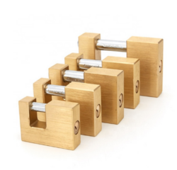 Heavy Duty 90mm Oversize Brass Rectangular Copper Padlock