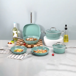 GL-FY110 10PCS Colli Forged Aluminum Cookware Sets