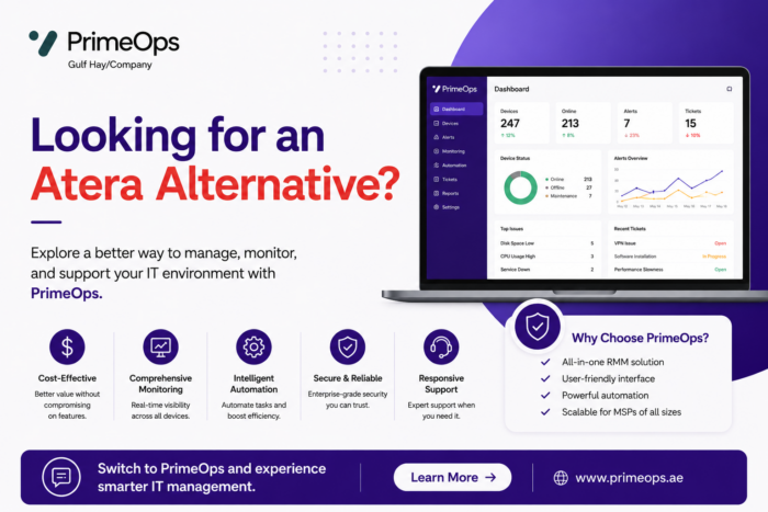 Atera Alternative Solutions Designed for Modern MSPs