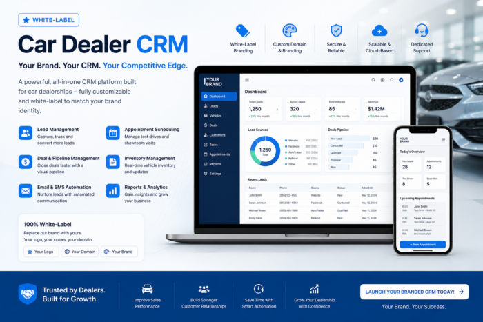 Why Businesses Are Adopting White-Label Car Dealer CRM Solutions
