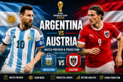 Argentina vs Austria Match Prediction: Stats, Predicted Lineups & tips