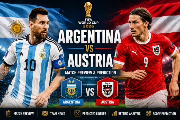 Argentina vs Austria Match Prediction: Stats, Predicted Lineups & tips
