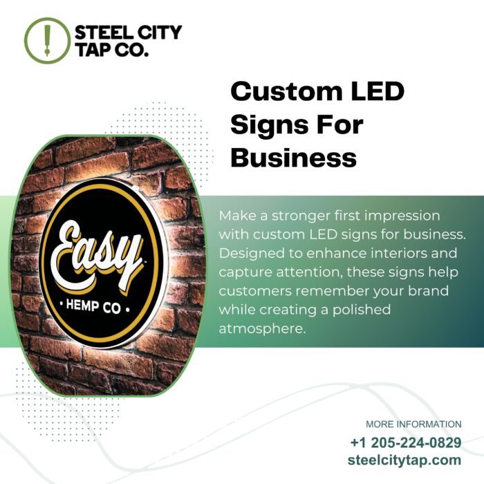 Boost Brand Visibility with Custom LED Signs for Business