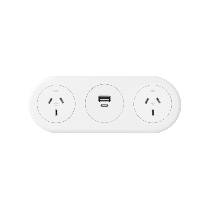 CM Echo In Desk 2 GPO with USB Fast Charging Module