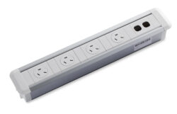 CM Centra In-Desk Unit with 4 GPO With Rotating Cover & 2 Data Provision