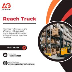 Modern Reach Truck for Organised Warehouse Management