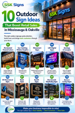 10 Outdoor Sign Ideas for Retail Stores in Mississauga and GTA