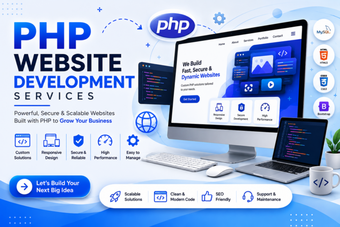 PHP Website Development Services for Dynamic Business Websites