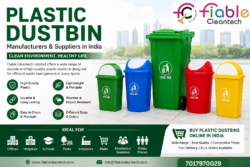Durable plastic dustbins for efficient disposal