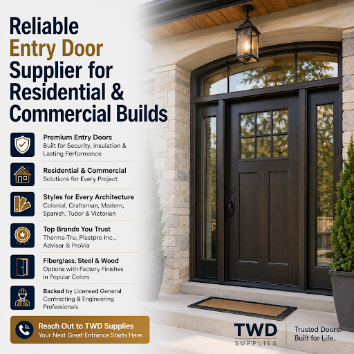 Reliable Entry Door Supplier for Residential & Commercial Builds